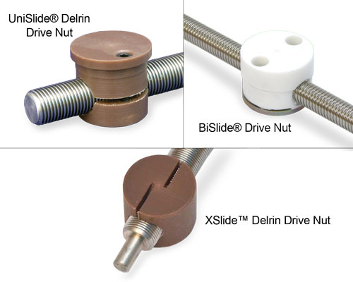 Drive nuts used on Velmex products