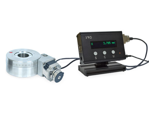 VRO with rotary encoder and rotary table
