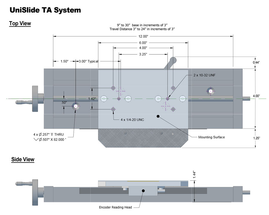 TA System Dimensional Drawing